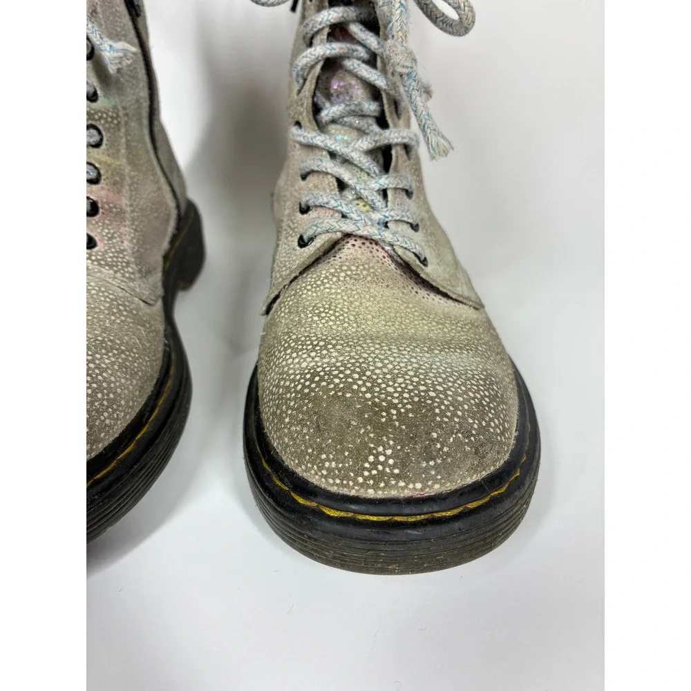 Dr. Martens 1460 Pascal J Iridescent Metallic Flecks Boots Kids Size 2 US 1 UK